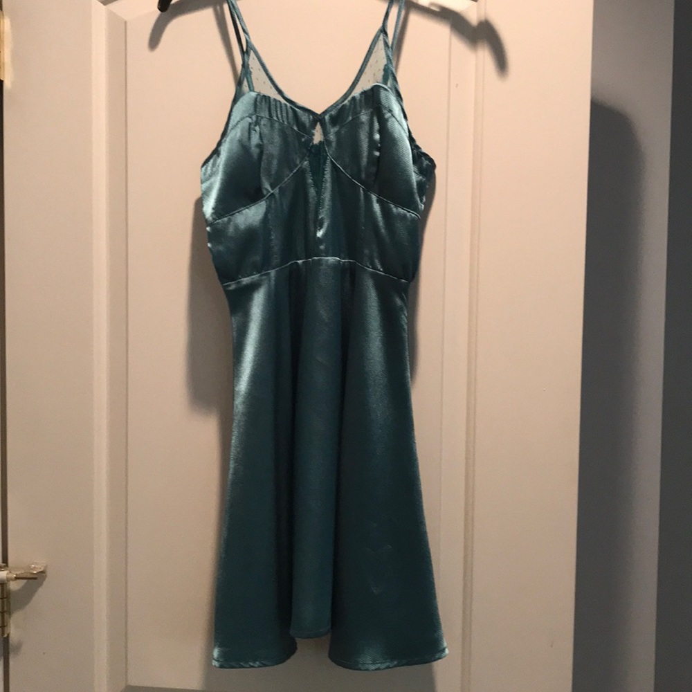 Sea green cocktail dress
